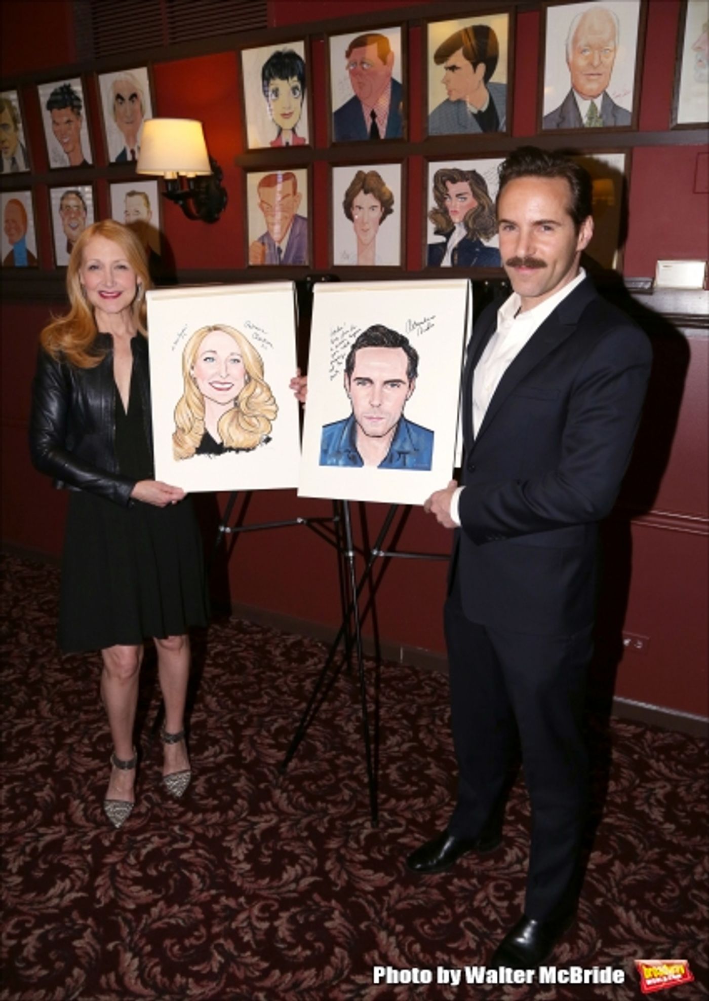 Photo Coverage: THE ELEPHANT MAN's Patricia Clarkson & Alessandro Nivola Get Caricatures at Sardi's! Photo Coverage: THE ELEPHANT MAN's Patricia Clarkson & Alessandro Nivola Get Caricatures at Sardi's! Image