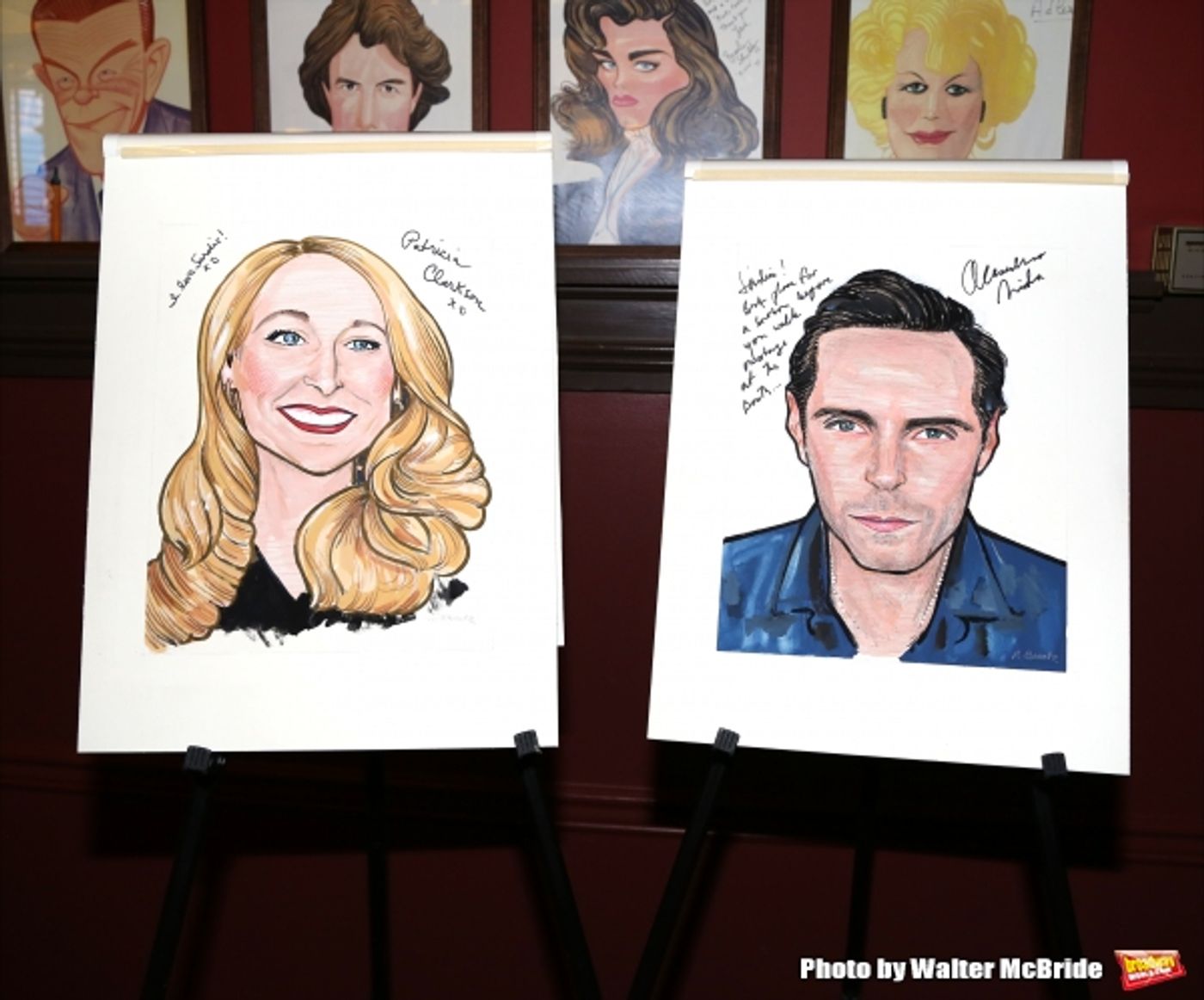 Photo Coverage: THE ELEPHANT MAN's Patricia Clarkson & Alessandro Nivola Get Caricatures at Sardi's! Photo Coverage: THE ELEPHANT MAN's Patricia Clarkson & Alessandro Nivola Get Caricatures at Sardi's! Image