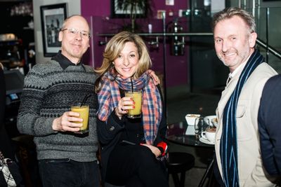 John Caird,Tracy-Ann Oberman and Julian Stoneman Photo