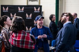 Stephen Wight (centre) Photo