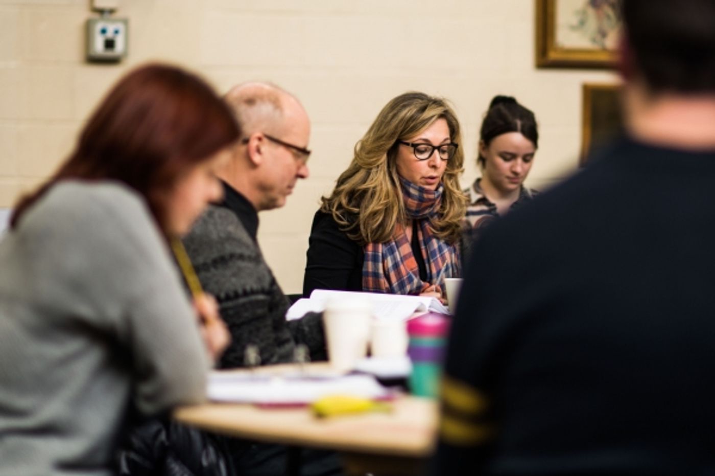 Photo Flash: In Rehearsal with Dianna Agron, Stephen Wright and More for MCQUEEN at St. James Theatre  Image