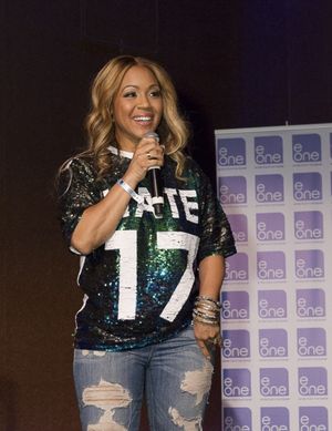 Stellar Award winner Erica Campbell performs a new song ''I Luh God'' for the crowd a Photo