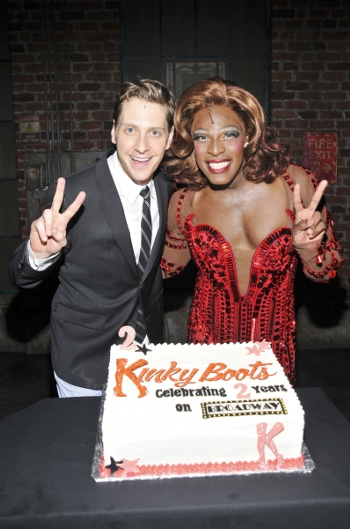 Photo Flash: KINKY BOOTS Cast Celebrates 2 Years on Broadway! Photo Flash: KINKY BOOTS Cast Celebrates 2 Years on Broadway! Image
