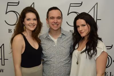 Meghann Fahy, Benjamin Rauhala, and Carrie Manolakos. Photo