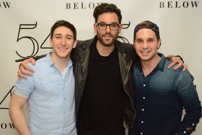 The riffers; Ben Fankhauser, Zak Resnick, and Ben Platt. Photo