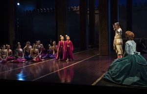 Olivia Chun, Lynn Masako Cheng, Ken Watanabe, Kelli O''Hara (back to camera) and company @ BroadwayWorld Olivia Chun, Lynn Masako Cheng, Ken Watanabe, Kelli O''Hara (back to camera) and comp Photo