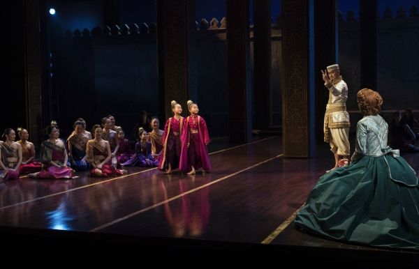 Olivia Chun, Lynn Masako Cheng, Ken Watanabe, Kelli O''Hara (back to camera) and comp Photo