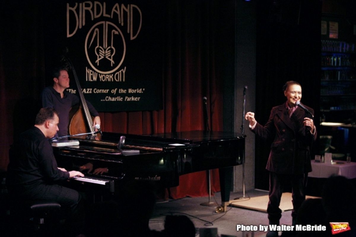 Billy Stritch at the piano with Julie Wilson as she performs at Jim Caruso''s Cast Party on October 30, 2006 in New York City. at 
