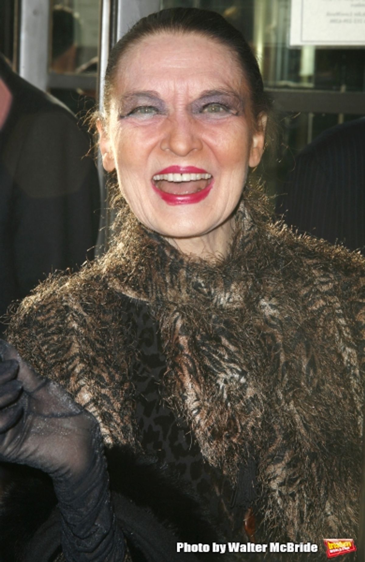 Julie Wilson arriving for the Opening Night Performance of LOVEMUSIK at the Biltmore Theatre in New York City. May 3, 2007  at 