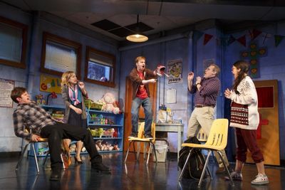 Michael Oberholtzer, Geneva Carr, Steven Boyer, Marc Kudisch and Sarah Stiles Photo