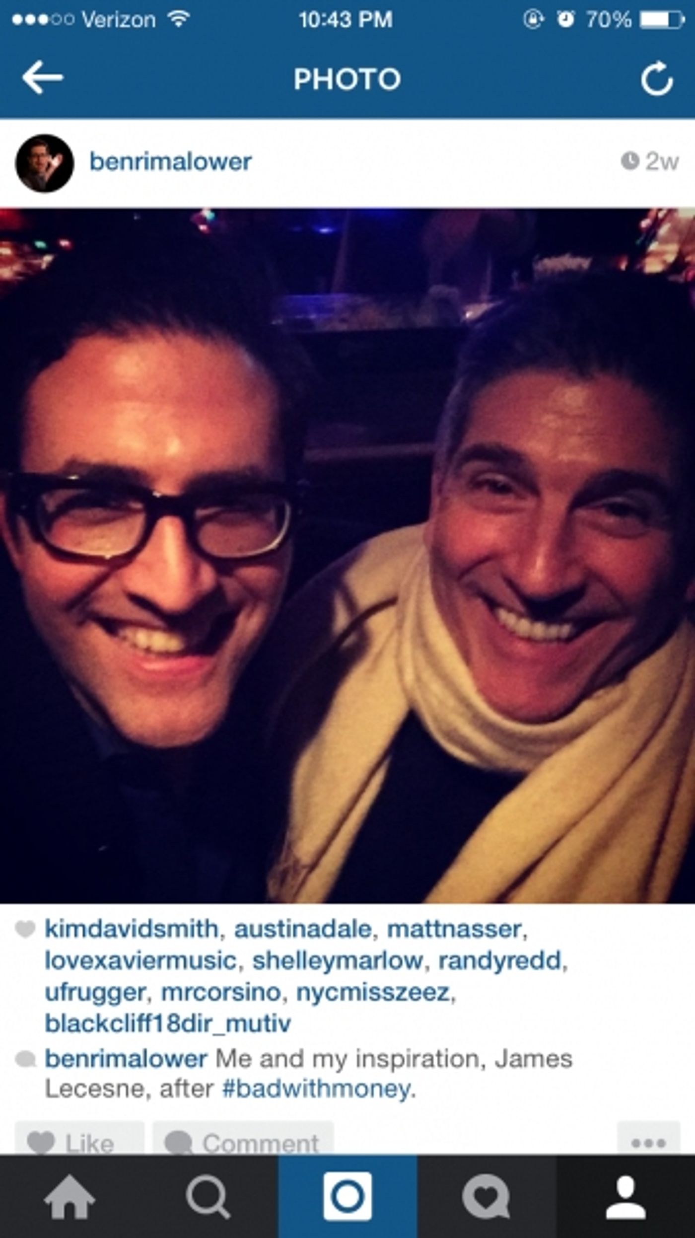 BWW Exclusive: A Look Back at Ben Rimalower's Celebrity Visits! BAD WITH MONEY and PATTI ISSUES Close in San Fran Tonight  Image