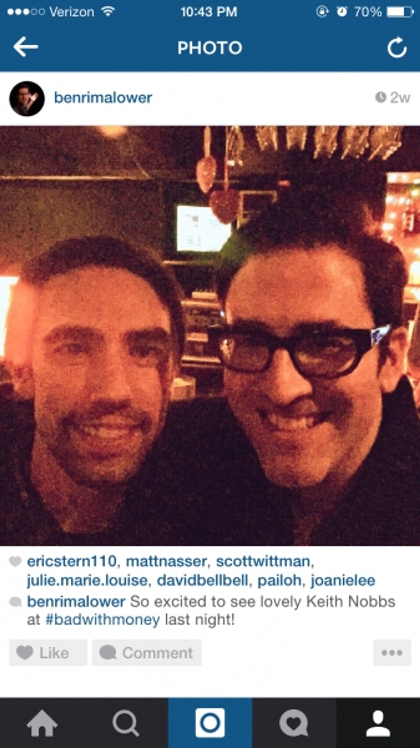 BWW Exclusive: A Look Back at Ben Rimalower's Celebrity Visits! BAD WITH MONEY and PATTI ISSUES Close in San Fran Tonight  Image