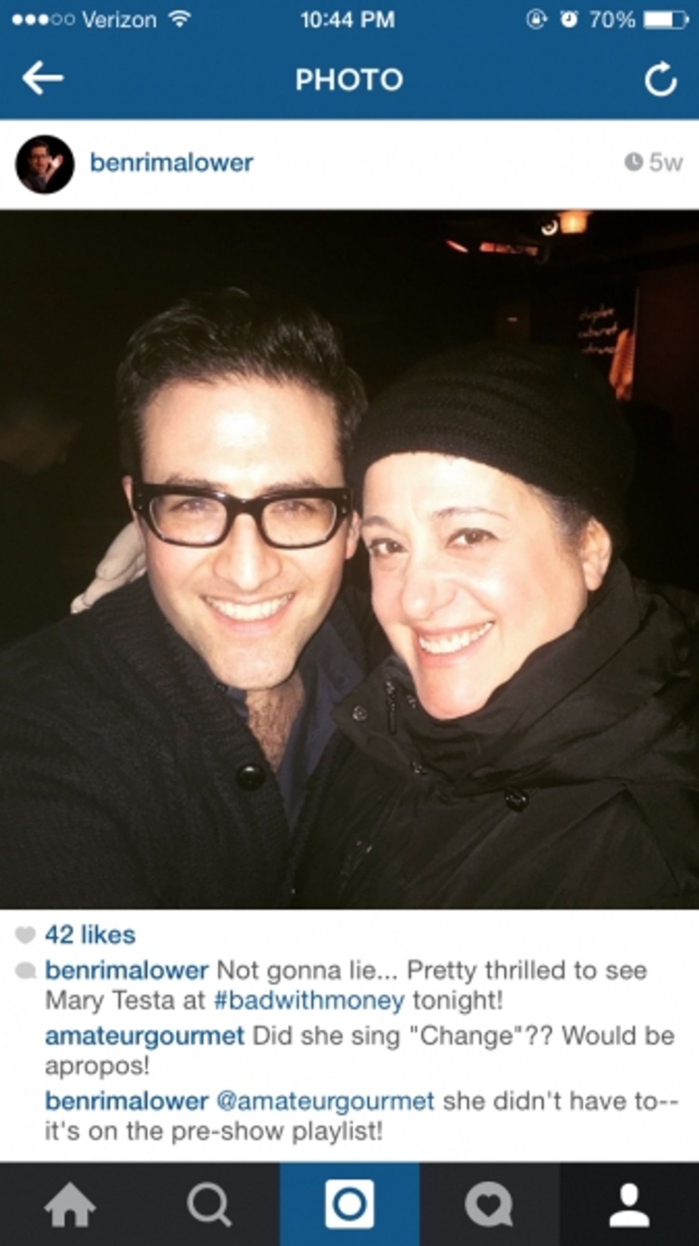 BWW Exclusive: A Look Back at Ben Rimalower's Celebrity Visits! BAD WITH MONEY and PATTI ISSUES Close in San Fran Tonight  Image