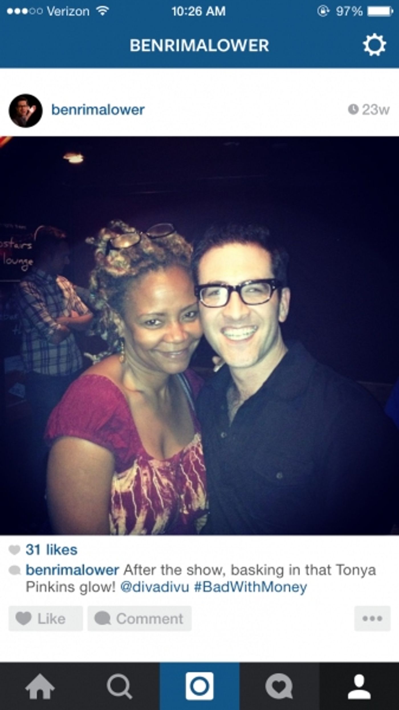 BWW Exclusive: A Look Back at Ben Rimalower's Celebrity Visits! BAD WITH MONEY and PATTI ISSUES Close in San Fran Tonight  Image