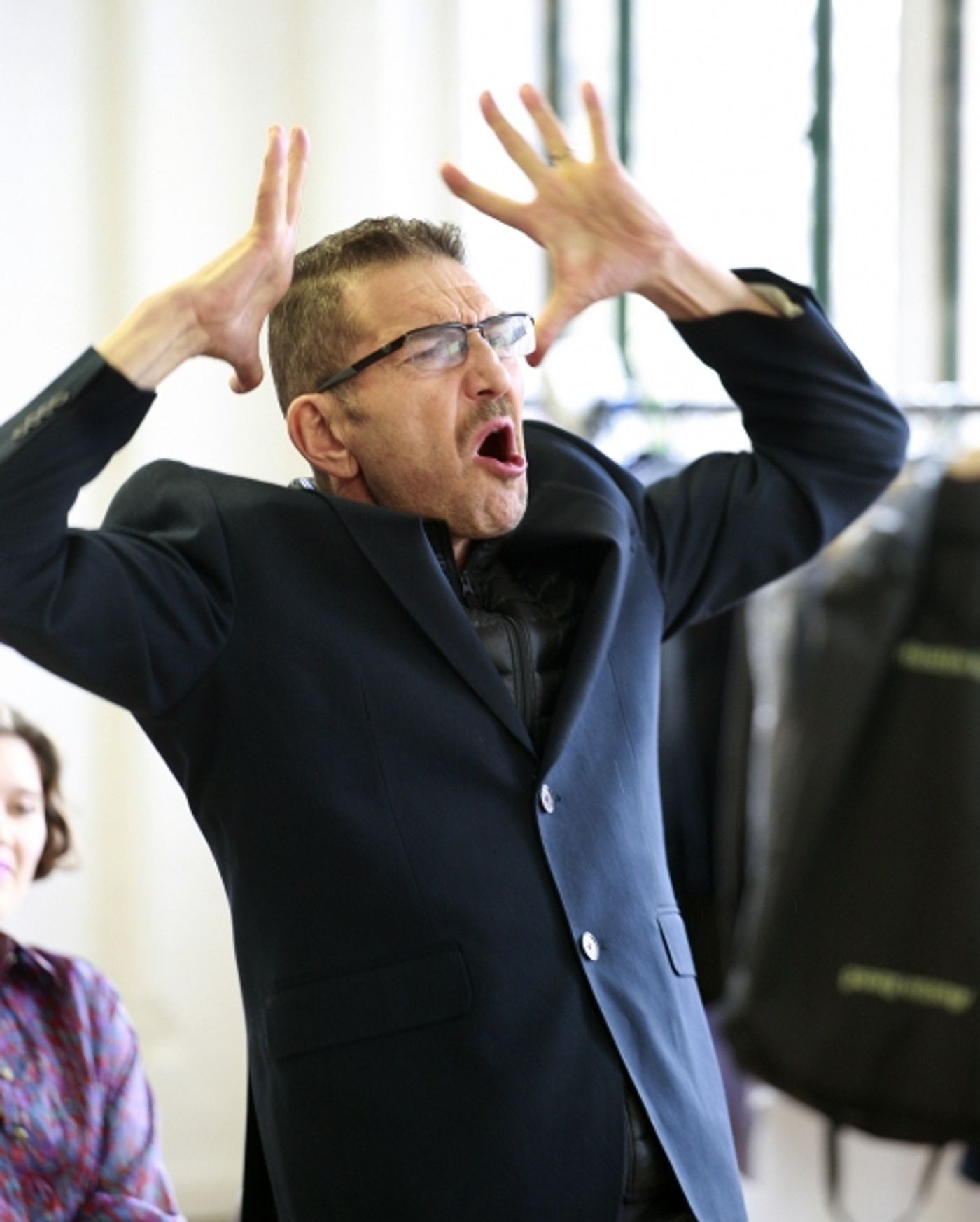 Photo Flash: In Rehearsal with the Cast of CLARION at Arcola Theatre  Image