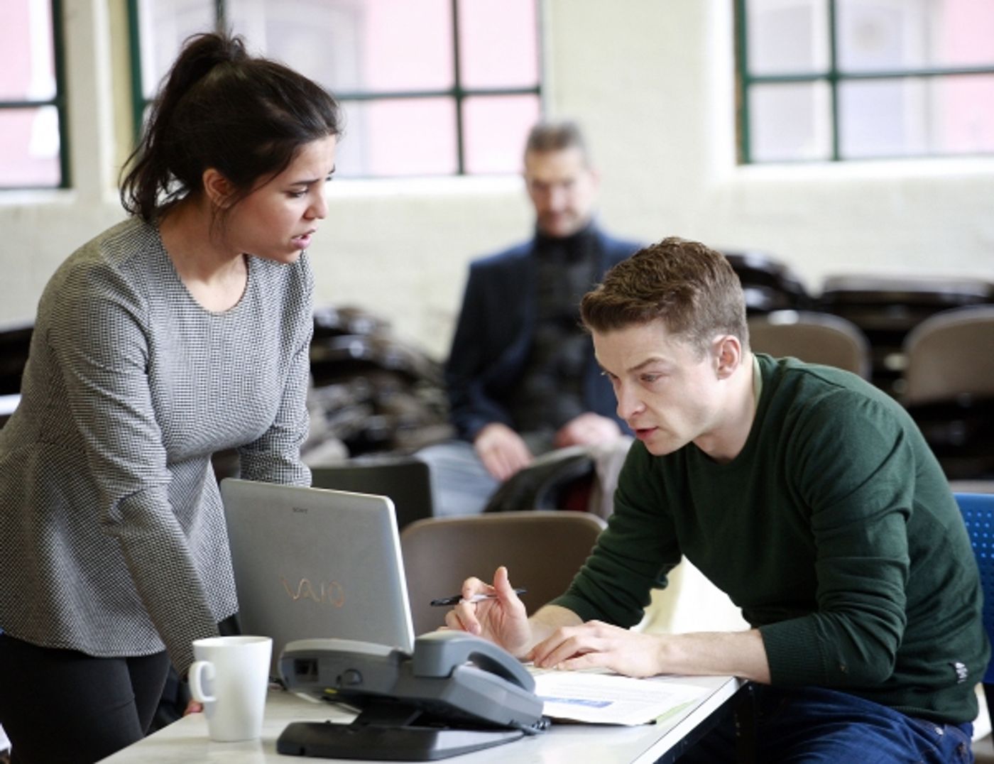 Photo Flash: In Rehearsal with the Cast of CLARION at Arcola Theatre  Image