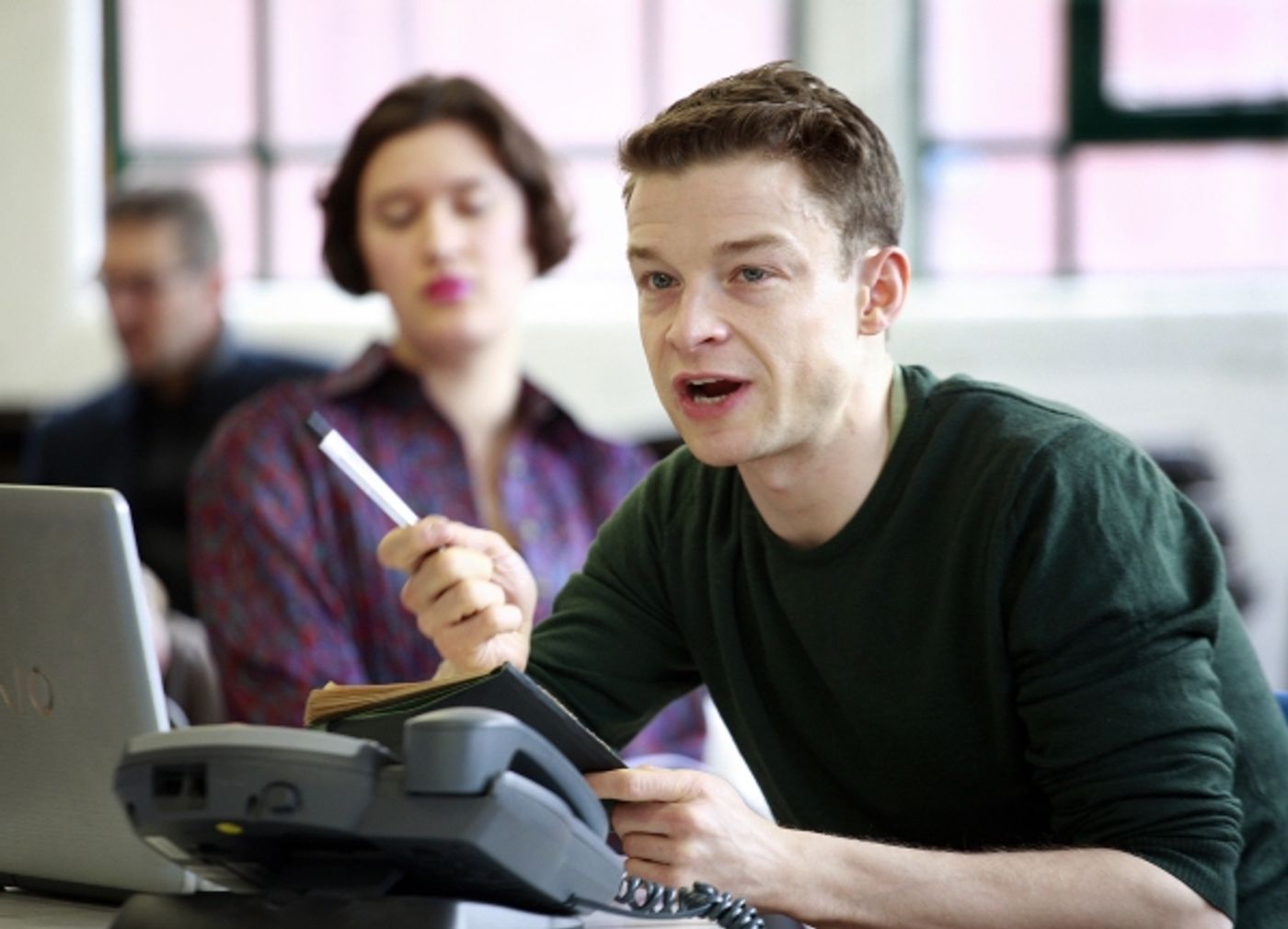 Photo Flash: In Rehearsal with the Cast of CLARION at Arcola Theatre  Image