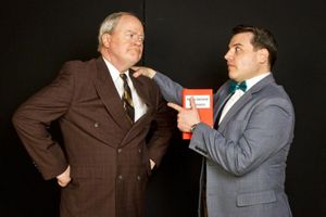 Dorne LeFere of Metamora as J. B. Biggley, Jason Wilhoite of Commerce Twp. As Finch Photo