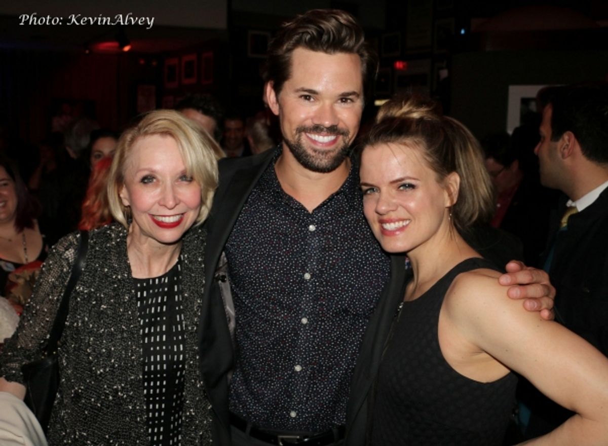 Julie Halston, Andrew Rannells, Amy Spanger at 