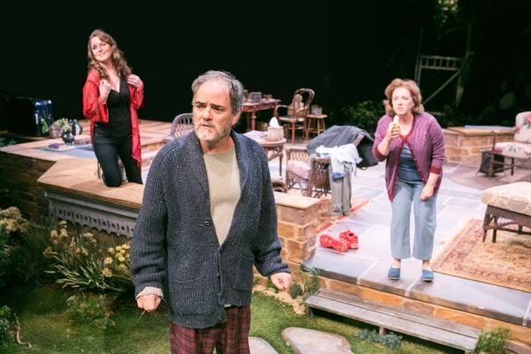 Grace Gonglewski as Masha, Eric Hissom as Vanya and Sherri L. Edelen as Sonia  Photo