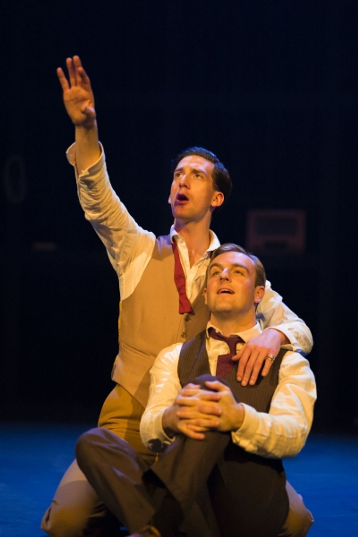 Ben Woods (left) as Richard Loeb
Jo Parsons (right) as Nathan Leopold at 