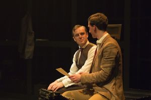 Jo Parsons (left) as Nathan Leopold
Ben Woods (right) as Richard Loeb Photo