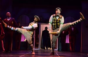 Two gangsters (played by Samuel McKanney, left, and Craig Underwood, right) pose as p Photo