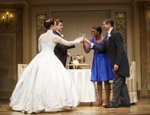 Sierra Boggess, Nick Spangler, Montego Glover, and David Burtka @ BroadwayWorld Sierra Boggess, Nick Spangler, Montego Glover, and David Burtka Photo