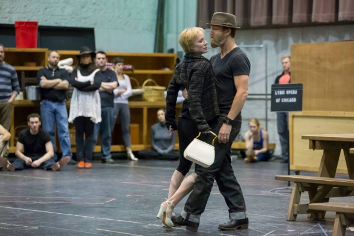 Photo Flash: In Rehearsal for Lyric Opera's CAROUSEL with Laura Osnes and Steven Pasquale! Photo Flash: In Rehearsal for Lyric Opera's CAROUSEL with Laura Osnes and Steven Pasquale! Image