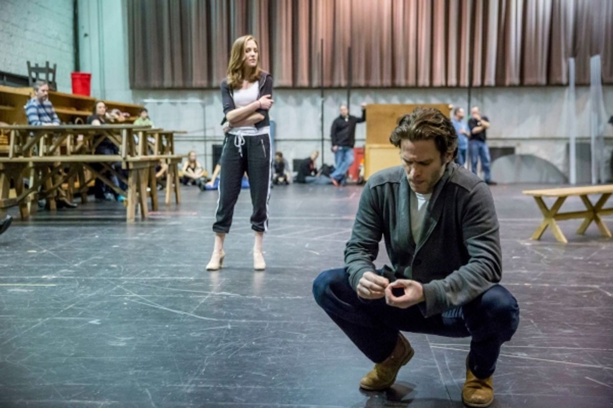 Laura Osnes and Steven Pasquale at 