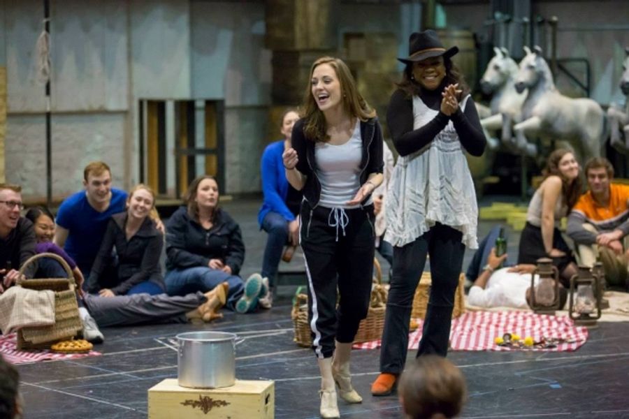 Photo Flash: In Rehearsal for Lyric Opera's CAROUSEL with Laura Osnes and Steven Pasquale! Image