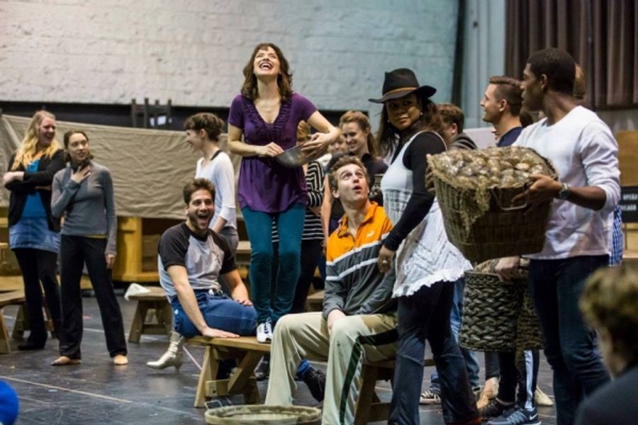 Photo Flash: In Rehearsal for Lyric Opera's CAROUSEL with Laura Osnes and Steven Pasquale! Image