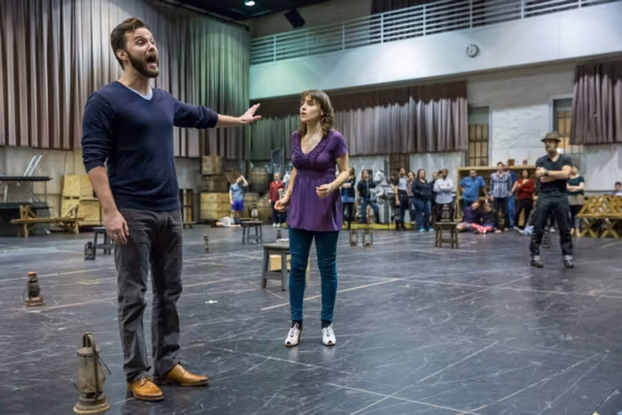 Photo Flash: In Rehearsal for Lyric Opera's CAROUSEL with Laura Osnes and Steven Pasquale! Image