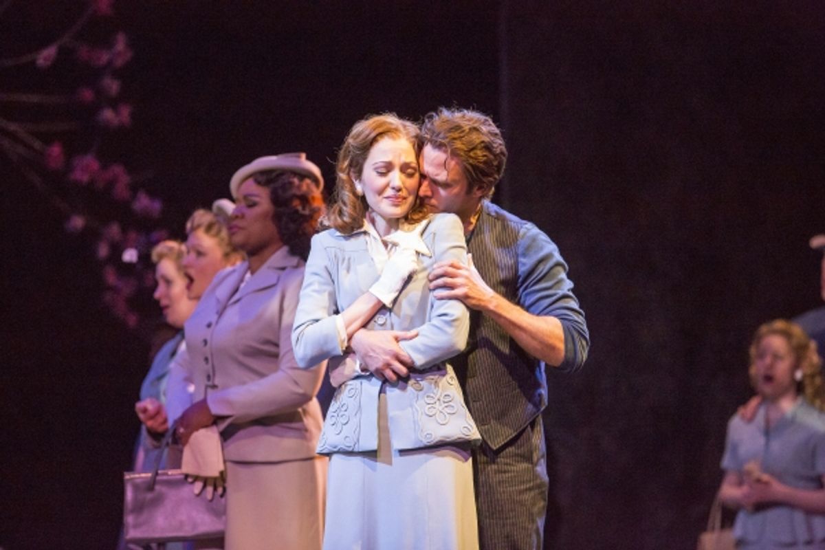 Laura Osnes, Steven Pasquale at 