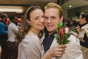 Cast members Grace Gonglewski and Jefferson Farber @ BroadwayWorld Cast members Grace Gonglewski and Jefferson Farber Photo