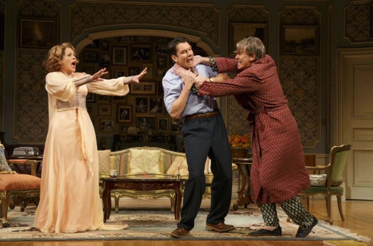 Renee Fleming as Raquel De Angelis, Jerry O''Connell as Robert Samson and Douglas Sills as Vito De Angelis at 