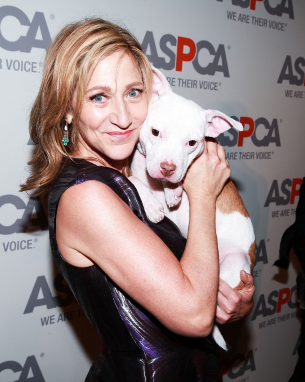 Edie Falco and a friend at 