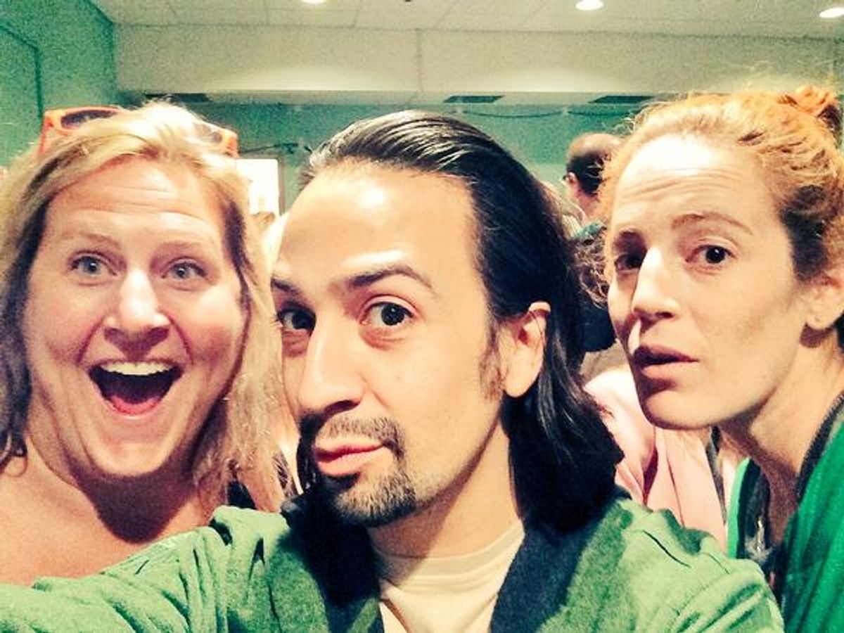 Bridget Everett, Lin-Manuel Miranda, Morgan Murphy at 