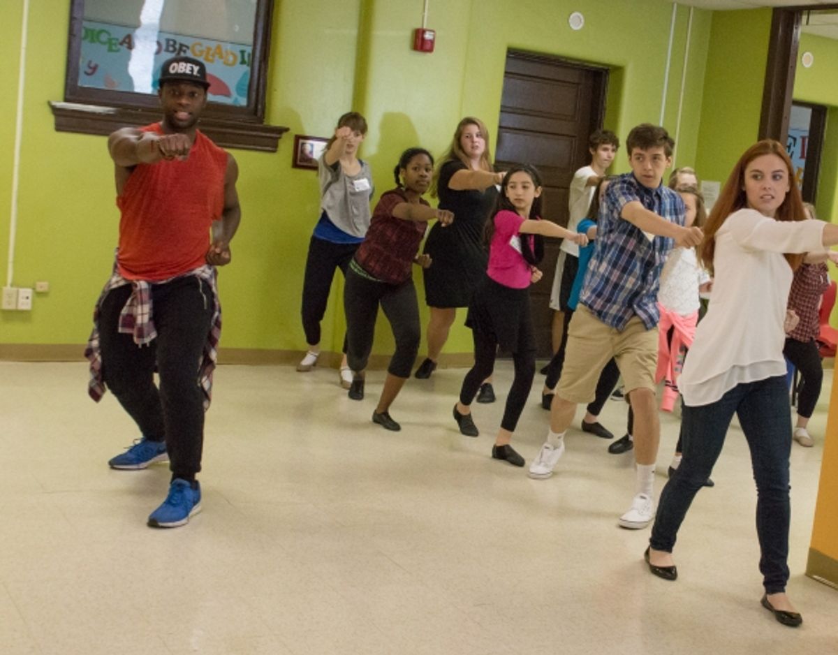 Seasoned touring performer Kristopher Thompson-Bolden teaches popular dance moves. at 