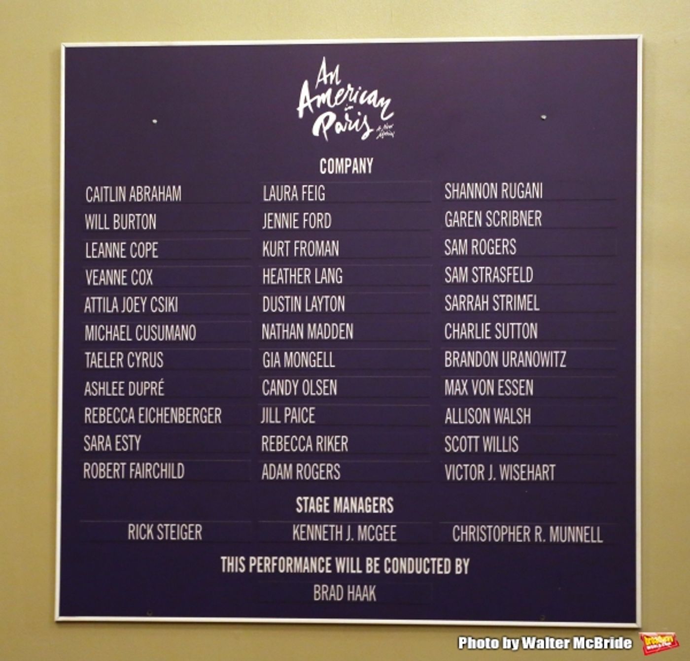 Photo Coverage: AN AMERICAN IN PARIS Company Takes Opening Night Bows!  Image