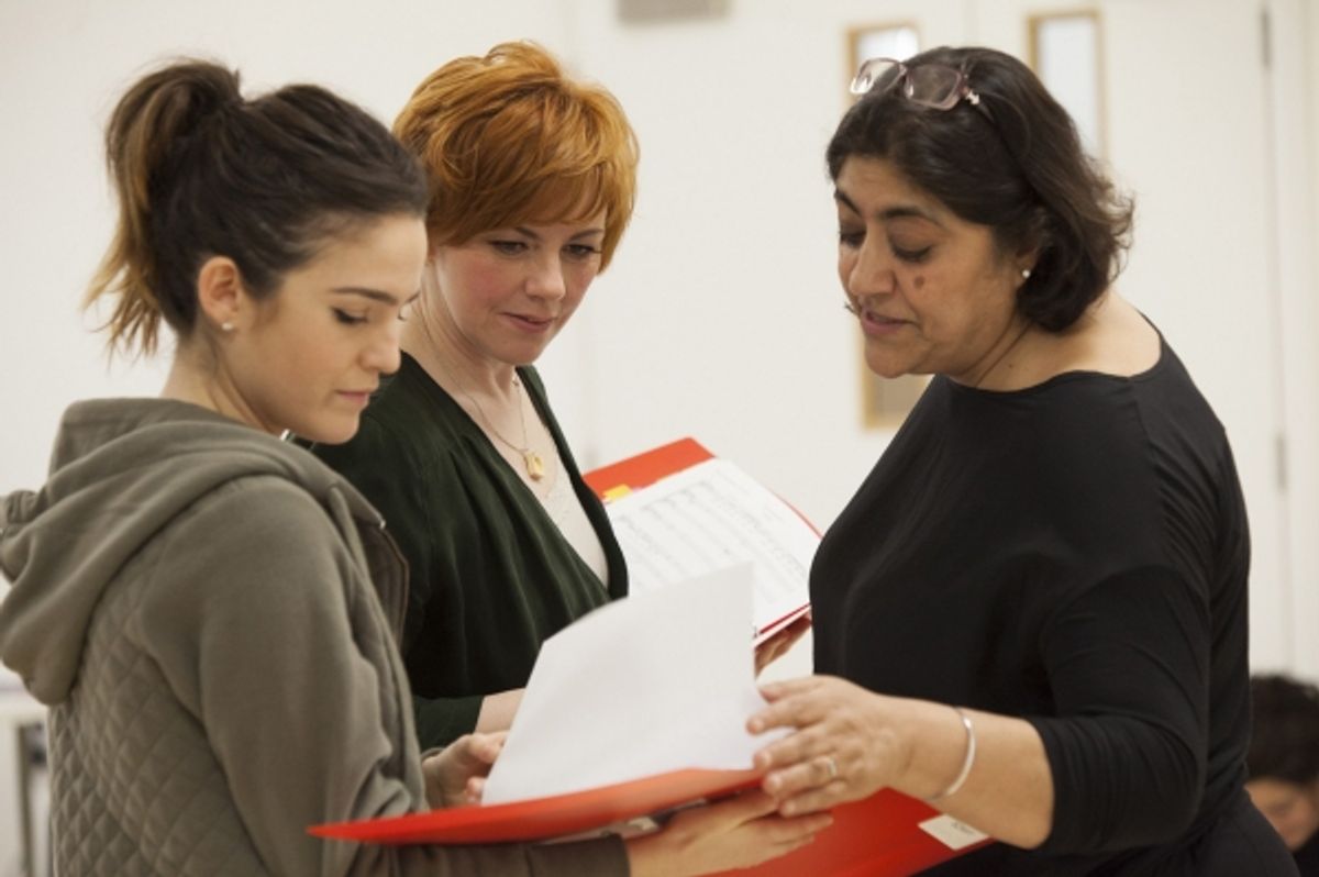 Lauren Samuels, Sophie-Louise Dann, Gurinder Chadha at 