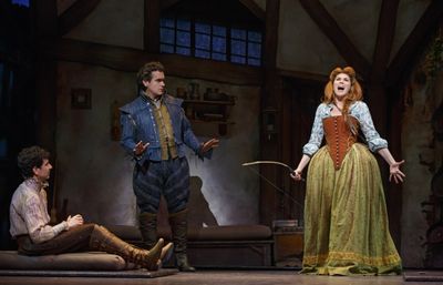 John Cariani, Brian d''Arcy James and Heidi Blickenstaff Photo
