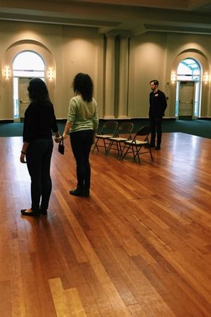 Laura Hankin as Cecily and Jane Bradley as Gwendolen  Photo