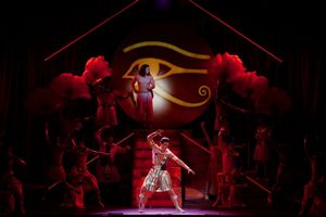 Ace Young as Joseph, Ryan Williams as Pharaoh, and Company in ''Song of the King'' @ BroadwayWorld Ace Young as Joseph, Ryan Williams as Pharaoh, and Company in ''Song of the King'' Photo