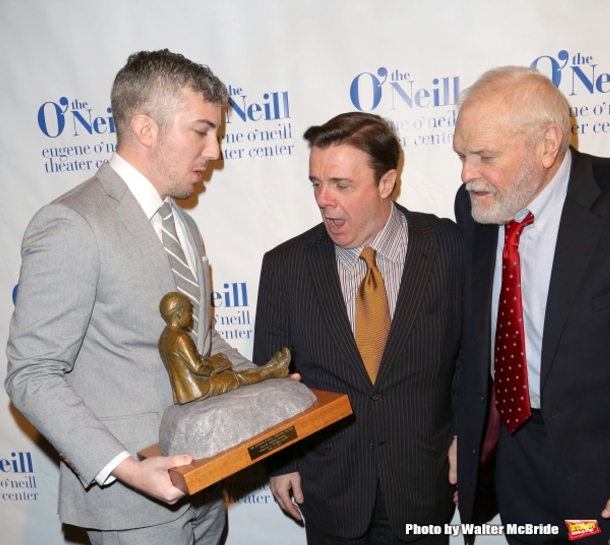 Executive Director Preston Whiteway, Nathan Lane and Brian Dennehy  at 