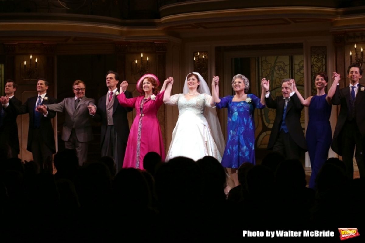 Nick Spangler, David Burtka, Edward Hibbert, Michael X. Martin, Harriet Harris, Lisa Howard, Tyne Daly, Chip Zien, Sierra Boggess and Josh Grisetti  at 