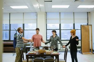 Lucas Near-Verbrugghe, Justin Bartha, Elizabeth Reaser & Nicole Lowrance Photo