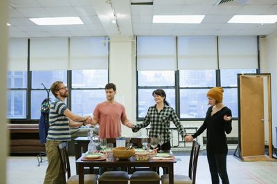 Lucas Near-Verbrugghe, Justin Bartha, Elizabeth Reaser & Nicole Lowrance Photo