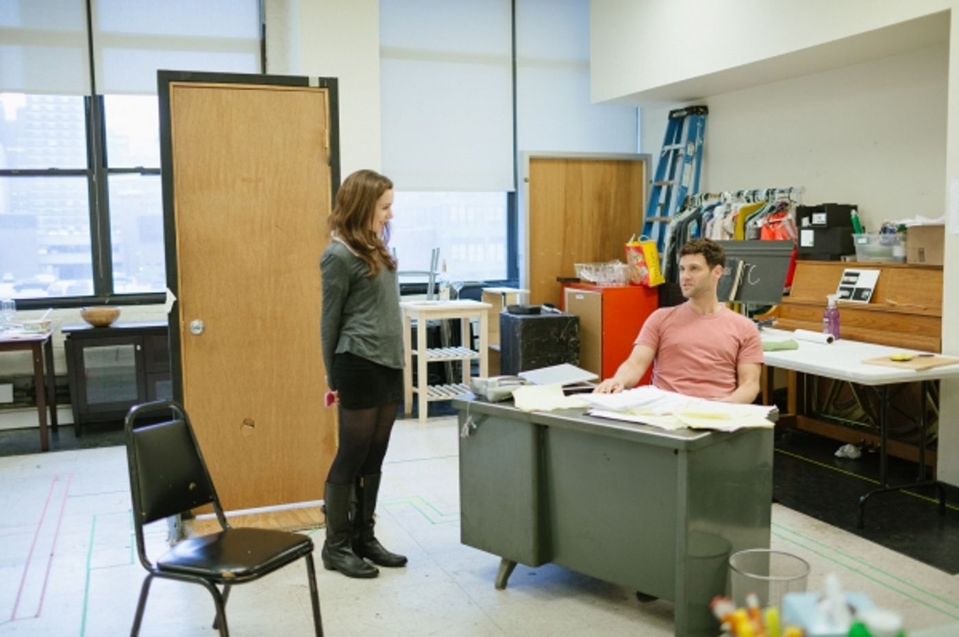 Photo Flash: In Rehearsal with the Cast of MCC's PERMISSION!  Image