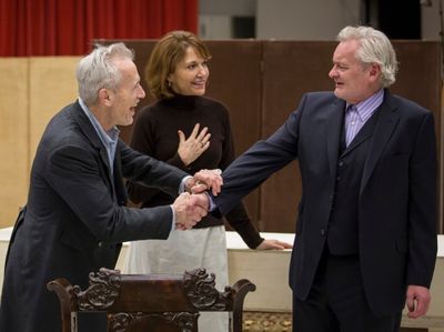 Larry Yando (Benjamin Hubbard), Shannon Cochran (Regina Giddens) and John Judd (Horac Photo